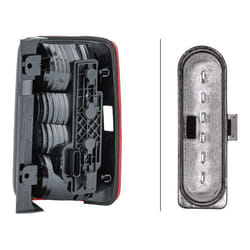 HELLA 2VP 354 999-031 Fanale posteriore Sx P21/4W, P21W, PY21W 12 con lampadine con portalampada VOLKSWAGEN: Caddy 3
