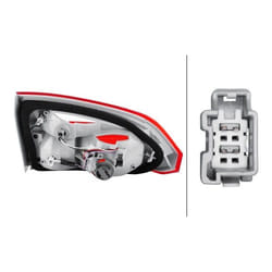 HELLA 2TP 354 995-141 Fanale posteriore Dx Sezione interna LED, P21W, W16W 12 con lampadine con portalampada FORD: FOCUS 3 Turnier