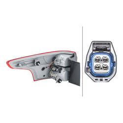 HELLA 2VA 354 995-161 Fanale posteriore Dx Sezione esterna LED, P21W, PY21W 12 con lampadine con portalampada FORD: FOCUS 3 Turnier