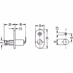 Interruttore, contatto porta HELLA 6ZF 004 365-041