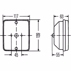 Fanale posteriore HELLA 2NE 003 236-008