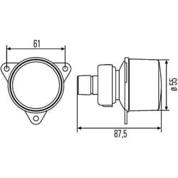Indicatore di direzione HELLA 2BA 008 221-217