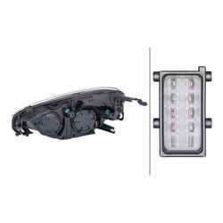 HELLA 1EH 354 811-061 Fari Dx H7/H1 Tecnologia lampadine 12 per veicolo circolazione Dx OPEL: Adam