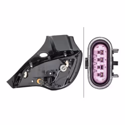 HELLA 2SD 354 812-031 Fanale posteriore Sx LED con lampadina, con portalampada OPEL: Adam