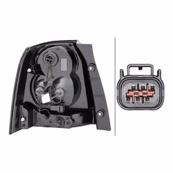HELLA 2VP 354 814-021 Fanale posteriore Dx LED, W16W, W21W con lampadine con portalampada LAND ROVER: Freelander 2 SUV