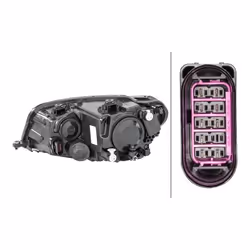 HELLA 1ED 012 286-021 Fari Dx W21/5W, H4, H21W Alogeno, FF 12 per veicolo circolazione Dx VOLKSWAGEN: CADDY 4 Kasten, CADDY 4 Kombi