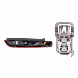 Fanale posteriore; HELLA; Sx Sezione superiore LED, PR21W, PY21W senza lampadina, senza portalampada; per FORD; 8M5113405KC, ...