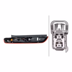 HELLA 2SD 354 816-021 Fanale posteriore Dx Sezione superiore LED, PR21W, PY21W senza lampadina, senza portalampada