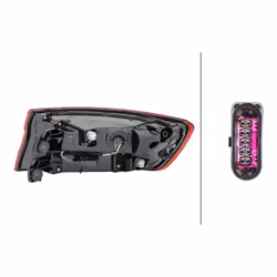 HELLA 2SD 012 246-051 Fanale posteriore Sx Sezione esterna LED 12 con portalampada AUDI: A4 B9 Sedan