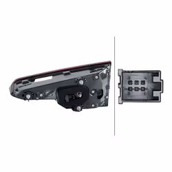 HELLA 2SV 012 247-071 Fanale posteriore Sx Sezione interna LED 12 con portalampada AUDI: A4 B9 Sedan