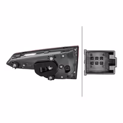 HELLA 2SV 012 247-111 Fanale posteriore Sx Sezione interna LED 12 con portalampada AUDI: A4 B9 Sedan