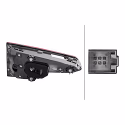 HELLA 2SV 012 247-121 Fanale posteriore Dx Sezione interna LED 12 con portalampada AUDI: A4 B9 Sedan