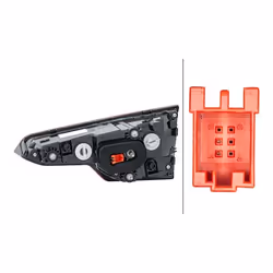 HELLA 2SA 012 249-091 Fanale posteriore Sx Sezione interna W16W con portalampada AUDI: A4 B9 Sedan