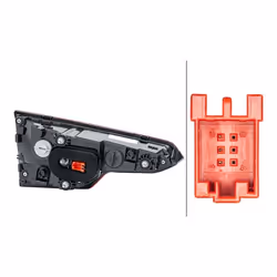 Fanale posteriore; HELLA; Dx Sezione interna H21W, W16W con portalampada; per AUDI; 8W5945076A, 8W5945076A
