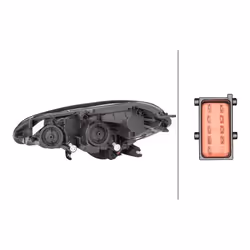HELLA 1EF 011 830-061 Fari Dx PSY24W, LED, H7/H7 LED, Alogeno per veicolo circolazione Dx OPEL: Corsa E Hatchback