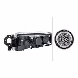 Fari; HELLA; Dx H15, H7/H3, PY21W, W5W Alogeno, DE 24 per veicolo circolazione Dx; per RENAULT TRUCKS; 7421554759, 21551759
