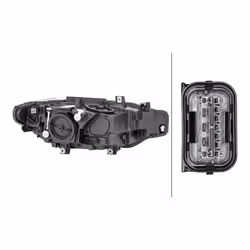 HELLA 1LG 012 101-931 Fari Sx H7/H7, PY21W Alogeno, FF 12 per veicolo circolazione Sx BMW: 3 Touring, 3 Sedan