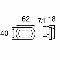 HELLA 2SA 013 323-021 Luce posizione posteriore LED posteriore Sx, posteriore Dx