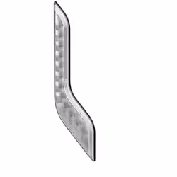 Indicatore direzione; HELLA; LED 12, 24 cristallino anteriore Sx; E245961, ShapelineStyle
