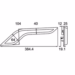 HELLA 2BA 013 334-031 Indicatore direzione LED 12, 24 cristallino anteriore Sx