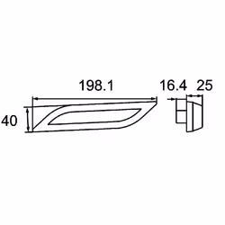 HELLA 2BA 013 335-051 Indicatore direzione LED 12, 24 cristallino anteriore Sx