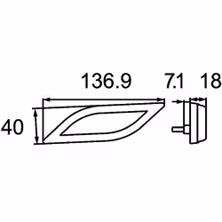 HELLA 2BM 013 338-011 Indicatore direzione supplementare