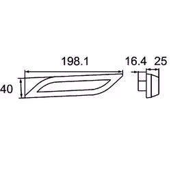 HELLA 2BM 013 339-021 Indicatore direzione supplementare