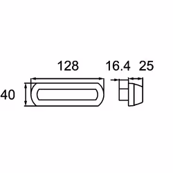 HELLA 2BA 013 398-001 Indicatore direzione LED 12, 24 cristallino anteriore Sx, anteriore Dx