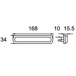 HELLA 2PS 013 300-241 Luce laterale LED Sx, Dx 24, 12 Montaggio, esterno, avvitato