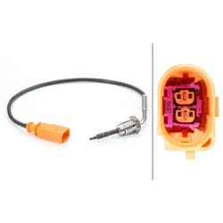Sensore, temperatura gas di scarico HELLA 6PT014 494-181