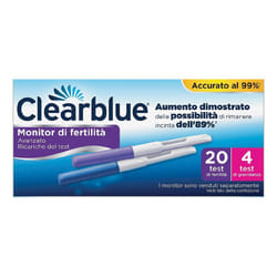 Clerablue Fertilità Test di Ovulazione Digitale 20 Pezzi + 4 Test di Gravidanza