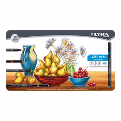 Lyra Artpen, Multicolore, Nero, Inchiostro a base di acqua, 40 pz