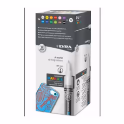 LYRA MARK ALL PUNTA SOTTILE 0,7mm. NERO x6