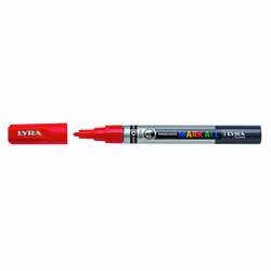 Lyra Graduate Mark All, Rosso, Punta a ogiva/sottile, Grigio, Rosso, Plastica, Fine, 1 mm