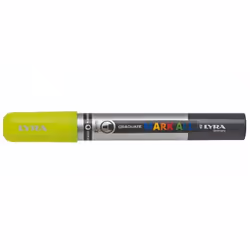 Lyra Graduate Mark All, Giallo, Tipo di punta, Giallo, Argento, Plastica, Medio, 2 mm