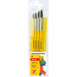 Eberhard Faber Winner, Set di pennelli, Spazzola tonda, Pelo di pony