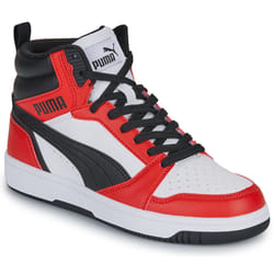 Scarpe bambini Puma Puma Rebound V6 Mid Jr Rosso - 39