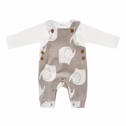Jacky 340082/8491/56, Pagliaccetto, Unisex, Fantasia, Moca, Bianco, Lunghezza totale, Manica lunga