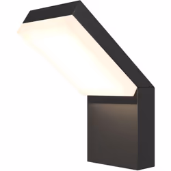 Collezione Outdoor LA LUCE CHE TI ACCOMPAGNA Lampada da parete per esterno Moderna Paso luce 12W corpo in Alluminio Nero 3000 ...
