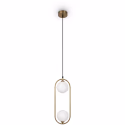 Collezione Ring LUCE E DESIGN IN PERFETTA ARMONIA Sospensione contemporanea serie Ring con struttura arrotondata in metallo c ...