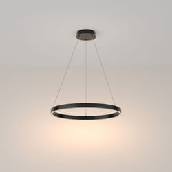 Maytoni - Lampadario a Sospensione Moderno Rim Alluminio Nero Luce Led 37W