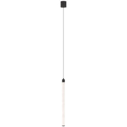 Lampadario a Sospensione Moderno Ray Alluminio Nero Luce Led Integrato 20W