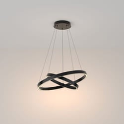 Maytoni - Lampadario a Sospensione Moderno Rim Alluminio Nero Luce Led 61W