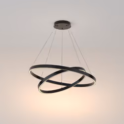 Collezione Rim IL CERCHIO LUMINOSO CHE FLUTTUA IN CASA Lampadario a Sospensione Moderno Rim 2 luci Led 88W armatura in Allumi ...