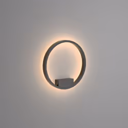 Collezione Rim IL CERCHIO LUMINOSO CHE FLUTTUA IN CASA Applique - Lampada da Parete Moderno Rim 1 luce Led 25W armatura in Al ...