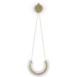 Maytoni - Applique Contemporanea Maya Alluminio Oro 1 Luce Diffusore Vetro