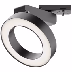 Collezione Rim LUCE E MODERNITÀ IN PERFETTA ARMONIA Faretto per binario orientabile serie Rim con struttura in metallo nero e ...