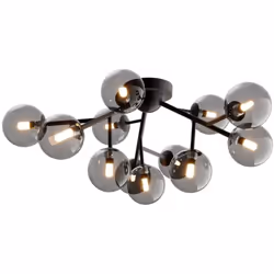 Collezione Dallas ILLUMINA IL PRESENTE CON IL DESIGN CONTEMPORANEO Plafoniera contemporanea Dallas con struttura in metallo n ...