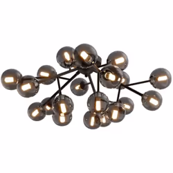 Collezione Dallas ILLUMINA IL PRESENTE CON IL DESIGN CONTEMPORANEO Plafoniera contemporanea Dallas con struttura in metallo n ...