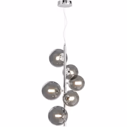 Collezione Dallas ILLUMINA IL PRESENTE CON IL DESIGN CONTEMPORANEO Lampadario contemporaneo Dallas con struttura in metallo c ...